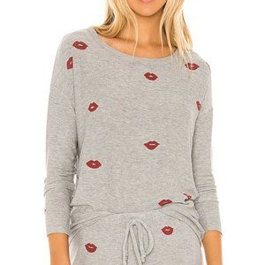 Chaser Lip Toss Crewneck Sweater NWT